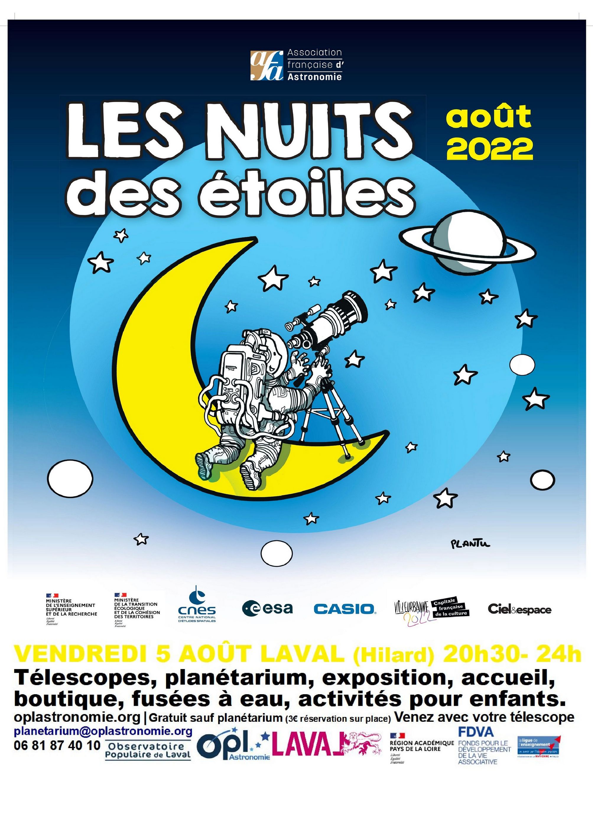 Nuit des étoiles 2022 LAVAL Bandeau 1